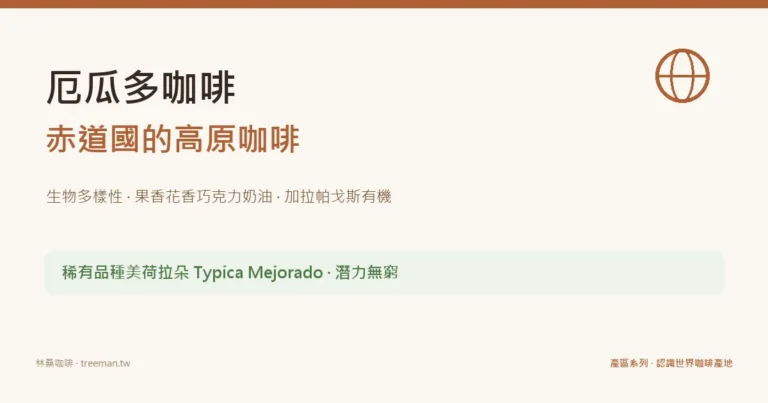 厄瓜多咖啡 赤道國高原 加拉帕戈斯