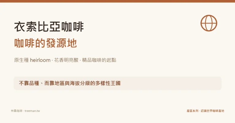 衣索比亞咖啡 咖啡發源地 原生種花香