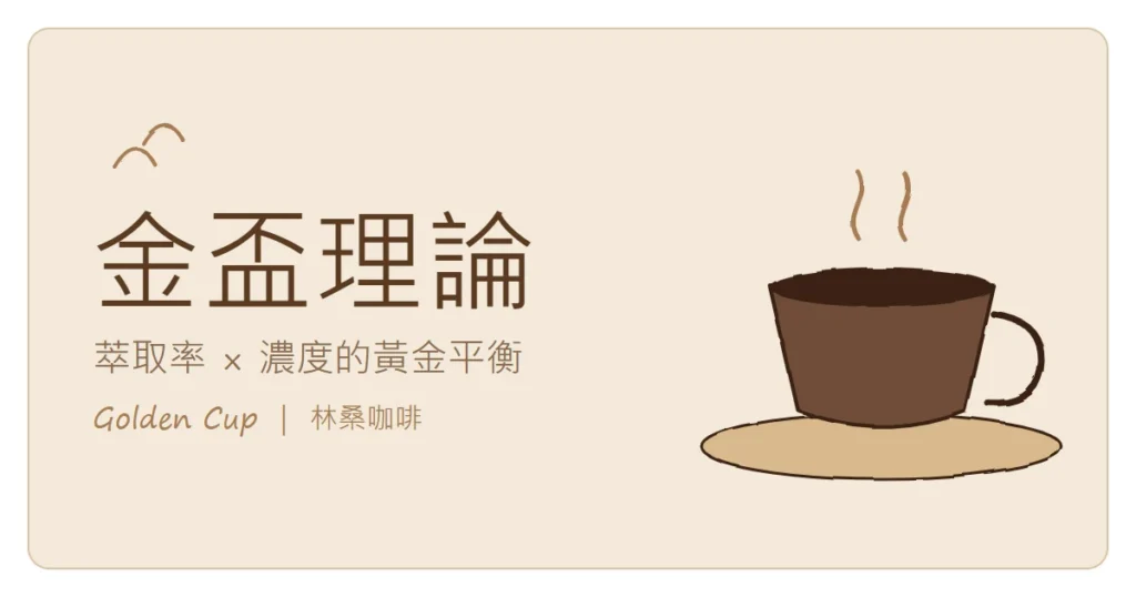 金盃理論：咖啡萃取率與濃度的黃金平衡（林桑咖啡）