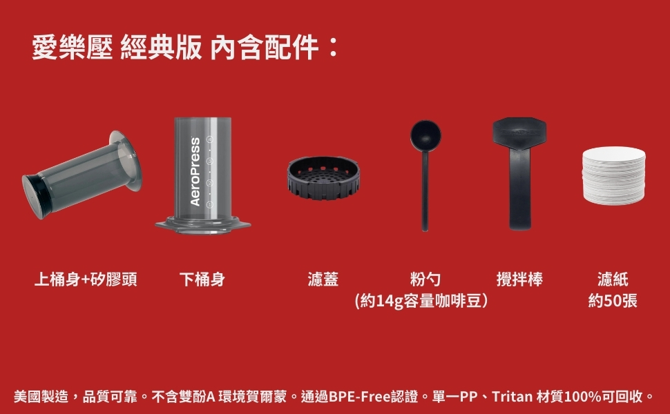AeroPress 經典版使用情境