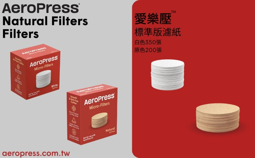 AeroPress 標準版濾紙使用情境