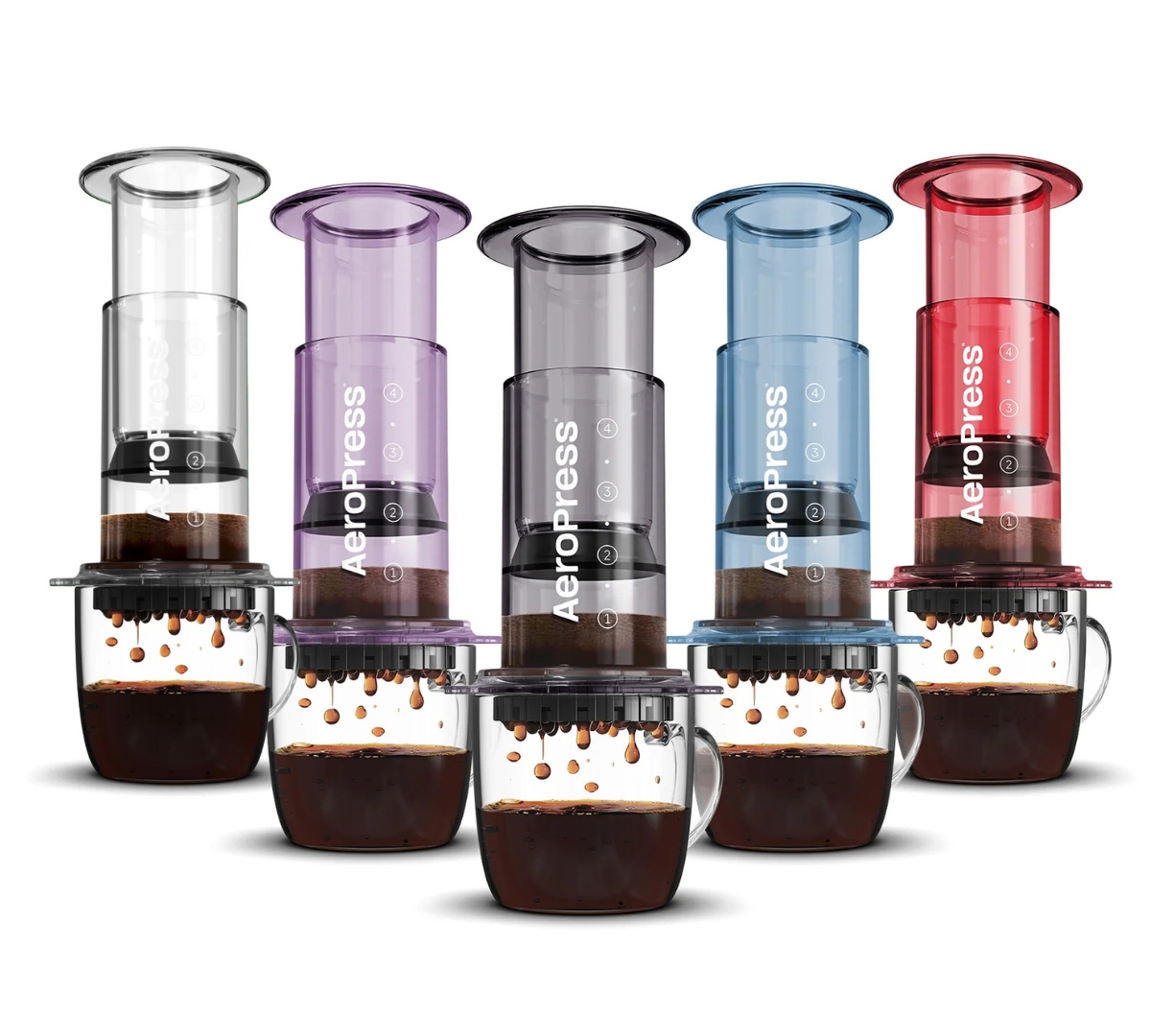 AeroPress 愛樂壓 Clear 多色版|免插電隨身咖啡器|透明 Tritan 296ml