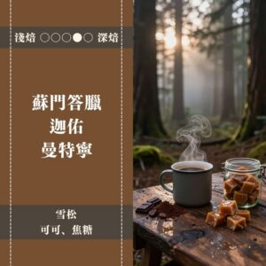 印尼。蘇門答臘。迦佑。曼特寧。濕剝