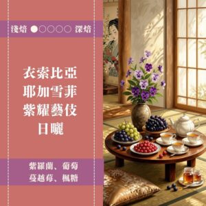 衣索比亞。耶加雪菲。紫耀藝伎。日曬